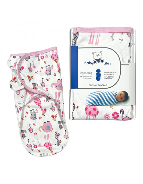 قنداق چسبی نوزاد طرح فیل بیبی فورلایف Baby4life