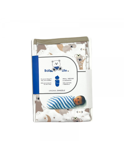 قنداق چسبی نوزاد طرح کوالا و ماه بیبی فورلایف Baby4life